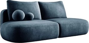 Sofa BABU Kanapa z funkcja spania i pojemnikiem w tkaninie APHRODITE 15 kolor NIEBIESKI
