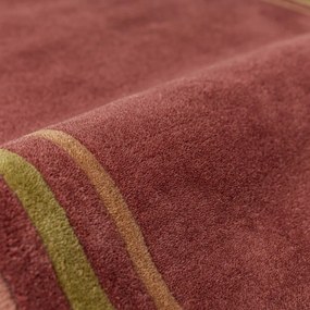 Bordowy wełniany dywan tkany ręcznie 160x230 cm Lois – Flair Rugs