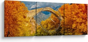 Obraz - Most Konitsa (z zegarem) (90x30 cm)