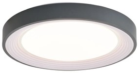 Nowoczesna lampa sufitowa szara z białym 48 cm z możliwością ściemniania LED - Kanton Nowoczesny Oswietlenie wewnetrzne