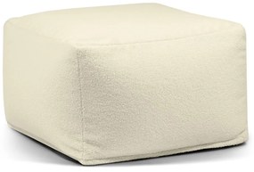 Jasnoszary worek do siedzenia z materiału bouclé Softbox MooG – SLOWDOWN
