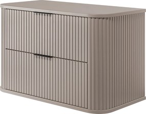 Szafka łazienkowa kaszmirowa z czarnym uchwytem, ​​80,4 x 51,7 x 41,5 cm