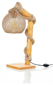 Beżowo-naturalna lampa stojąca (wysokość 50 cm) Canata – Opviq lights