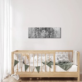 Obraz - Dzika łąka (z zegarem) (90x30 cm)