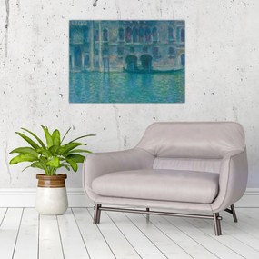 Obraz na szkle - Claude Monet, Palazzo da Mula, Venice, reprodukcje (70x50 cm)