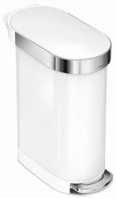 Simplehuman Pojemnik na pedały Slim 45 l, biały