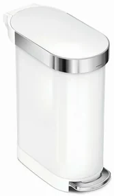 Simplehuman Pojemnik na pedały Slim 45 l, biały