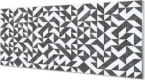 Panel szklany do Kuchni Abstrakcyjne Wielokąty