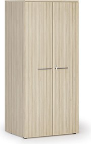 Szafa biurowa z drzwiami PRIMO WOOD, 1781 x 800 x 600 mm, dąb naturalny