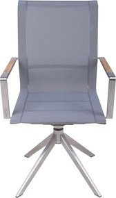 Szare metalowe krzesło ogrodowe Salida – Garden Pleasure