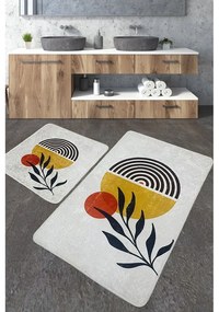 Jasnoszare dywaniki łazienkowe zestaw 2 szt. 60x100 cm Le Soleil – Foutastic