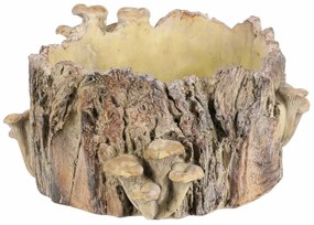 Obudowa betonowa - pień z grzybami, 32 x 29 x 16cm