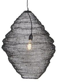 Orientalna lampa wisząca czarna 60cm - NidumKolonialny Oswietlenie wewnetrzne
