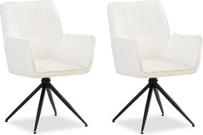 Krzesło jadalniane 61x92,5x57,5 cm białe