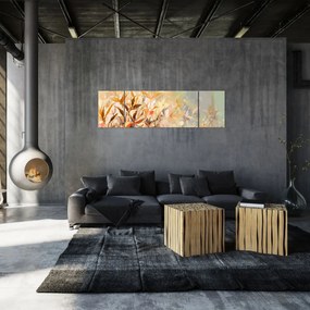 Obraz - Malowane rośliny (170x50 cm)