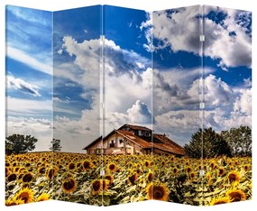 Parawan - Pole słoneczników (210x170 cm)