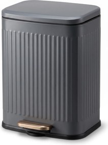 Kosz na śmieci z pedałem 13 l, lakierowany, szary