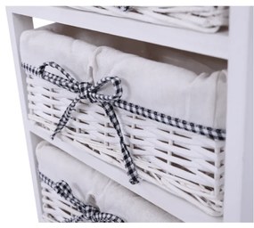 Komoda Ruby biały, 73 cm