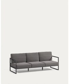 Ciemnoszara aluminiowa sofa ogrodowa Comova – Kave Home