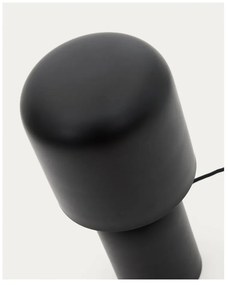 Czarna lampa stołowa z metalowym kloszem (wysokość 28 cm) Monze – Kave Home