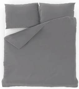 Kvalitex Pościel bawełniana jasnoszara, 140 x 200 cm, 70 x 90 cm, 140 x 200 cm, 70 x 90 cm