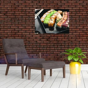 Obraz na szkle - Sushi (70x50 cm)