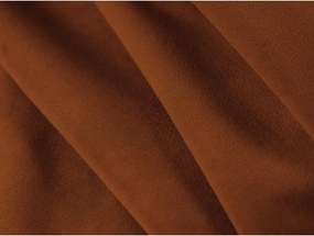 Aksamitna rozkładana sofa w kolorze terakoty 209 cm Shannon – Cosmopolitan Design