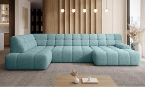 Narożnik COCOON XL w układzie U z elektryczną regulacją siedziska Lewostronny w tkaninie JAGUAR 16