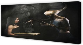 Obraz drukowany na płótnie Kobieta jako Mroczna Postać