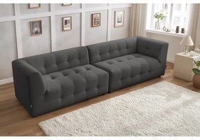 Ciemnoszara sofa 324 cm Kleber – Bobochic Paris