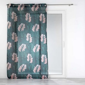 Ciemnozielona firanka z woalu 140x280 cm Belline – douceur d'intérieur