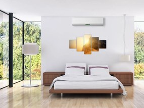Obraz góry we mgle (125x70 cm)