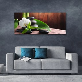 Obraz na płótnie Kwiat Storczyka w Klimacie Spa