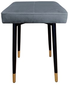 Taboret MAX BL14 szary podstawa czarna/złota
