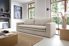 Sofa rozkładana LUNA jasna beżowa PIASKI Meble