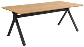 Stół z blatem w dekorze dębu 100x200 cm Bristol – Actona