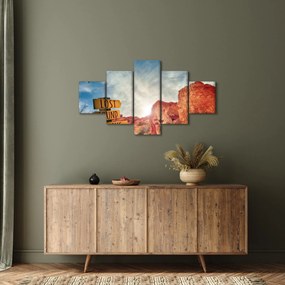 Obraz wskaźnika z napisem (125x70 cm)