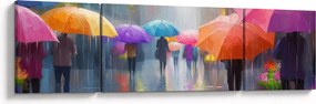 Obraz - Deszczowy dzień (170x50 cm)