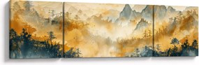 Obraz - Góry, akwarela (170x50 cm)