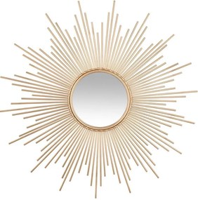 Dekoracyjne lustro ścienne GOLD SUN Ø 98,5 cm