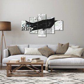 Obraz - Street art - ptak (125x70 cm)