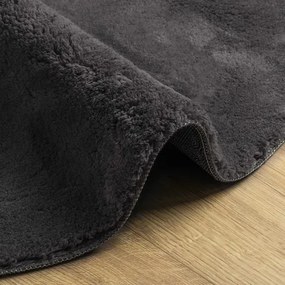 Antracytowy owalny dywan 80x150 S6-M53
