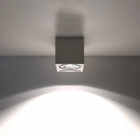 Biała lampa sufitowa 14x14 cm Duozone – Nice Lamps