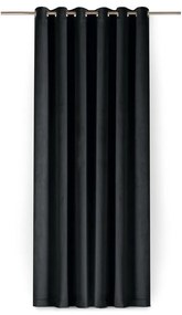 Czarna aksamitna zasłona częściowo zaciemniająca (dimout) 530x175 cm Velto – Filumi