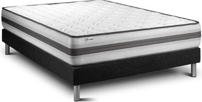 lózka z materacem VITAL POWER RECOVER 135 x 190 cm Rama lózka Czarny