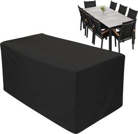 Doppler Pokrowiec ochronny na stół 220x100 cm + 6 do 8 regulowanych krzeseł