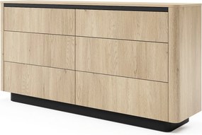 Komoda, dąb cremona, 163,2 x 82,9 x 38,1 cm