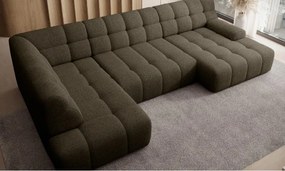 Narożnik COCOON XL w układzie U z elektryczną regulacją siedziska Lewostronny w tkaninie JAGUAR 08