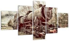 Historyczny wizerunek lokomotywy (125x70 cm)