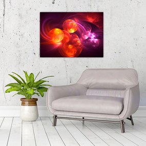 Obraz na szkle - nowoczesna abstrakcja (70x50 cm)